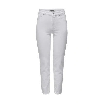 Abbildung von ONLY Emily Stretch HW Ankle Jeans Slim Fit, Damen, Größe: 25x32, White