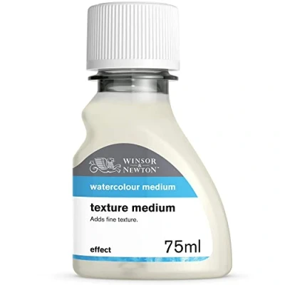 Abbildung von Winsor &amp; Newton 2621768 Aquarell Texturmalmittel, Malmittel für die Aquarellmalerei verleiht Aquarellfarben ein texturiertes Aussehen, 75ml Flasche
