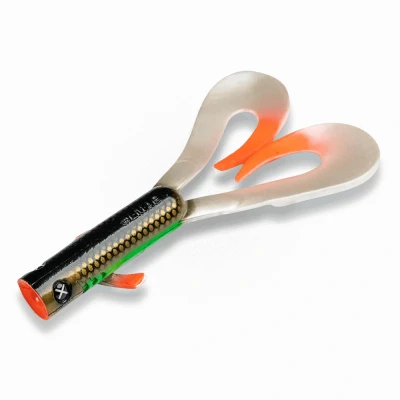 Abbildung von LMAB Drunk Dancer 15, 18 &amp; 23 cm Doppel Twister Angelköder Gummiköder für: Hecht Zander Hechtköder Zanderköder Kunstköder Twinler Pike (15 cm, Carpe Nostra)