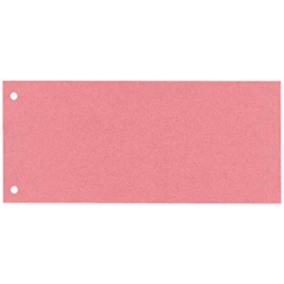 Abbildung von Leitz Esselte Trennstreifen aus Karton, 1/3 A4, 100 Stück, Überbreite, Rot, 100% recyceltes Papier, 20995