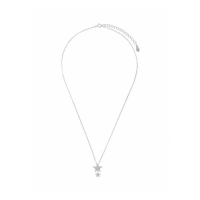 Abbildung von amor Stern Halskette, Damen, Größe: 45, Silber