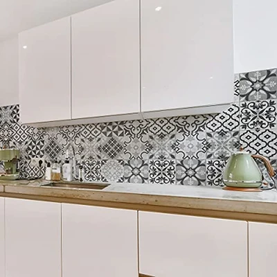 Abbildung von CREARREDA Küchenrückwand für Küche, 260x60 cm 100% Made in Italy mit ungiftiger Tinte, Spritzschutz Pfannen schwer entflammbar und wasserbeständig