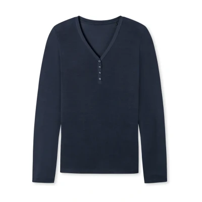 Abbildung von Schiesser Nachtwäsche Shirt, Damen, Größe: 34, Blue