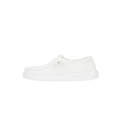 Abbildung von Heydude Wendy Stretch SOX Bootsschuh, Damen, Größe: 38, White Kunststoff/textil