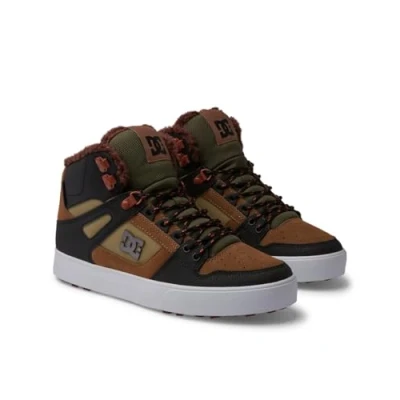 Abbildung von DC Shoes PURE Sneaker high, Größe: 43, Xccg brown green Leder und textil
