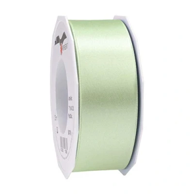 Abbildung von PRÄSENT C.E. Pattberg Satin mintgrün, 25 m Satinband zum Einpacken von Geschenken, 40 mm Breite, Geschenkband Dekorieren &amp; Basteln, Dekoband, Anlass