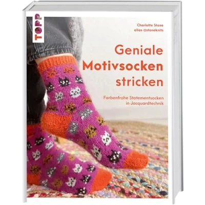 Abbildung von Geniale Motivsocken stricken: Farbenfrohe Statementsocken in Jacquardtechnik