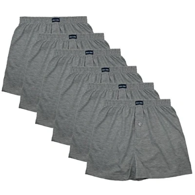 Abbildung von 6 Boxershort Herren Mit Knopf und Eingriff, Artikel: SET06, Groesse: L