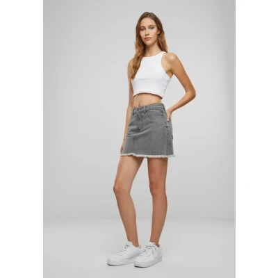 Abbildung von Urban Classics Heavy Jeansrock, Damen, Größe: XXL, New grey washed