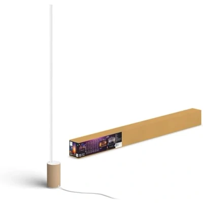 Abbildung von PHILIPS Hue White &amp; Col. Amb. Gradient Signe Oak, Stehleuchte, Holzoptik, 16 Mio. Farben, steuerbar via App, kompatibel mit Amazon Alexa (Echo, Echo Dot