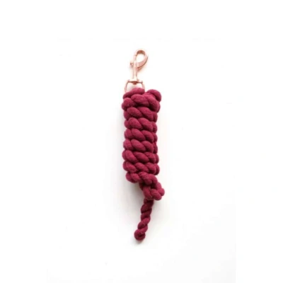 Abbildung von HB Showtime Führstrick Rose Gold Karabiner Burgundy