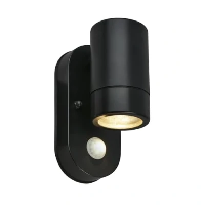 Abbildung von BRILONER Wandleuchte Aussen mit Bewegungsmelder, IP54 Spritzwasser Staubschutz, 30 Sek. Timer, Aussenlampe, Wandlampe, Strahler, Außenbeleuchtung, Außenleuchte, 15x7x9,5 cm, Schwarz