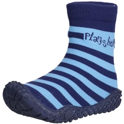 Abbildung von Playshoes Unisex Kinder Aquasocken Wassersportschuh Aquasocken, 174802, Marine Streifen