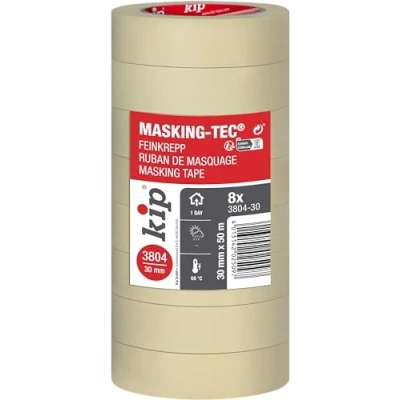 Abbildung von kip Feinkrepp 3804 30 natur 30mmx50m 8 Rollen