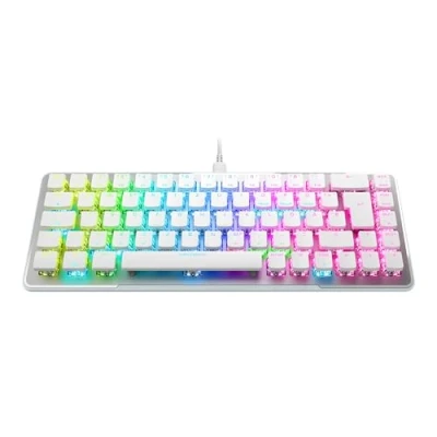 Abbildung von Turtle Beach Vulcan II Mini 65% optisch mechanische Gaming Tastatur mit anpassbarer RGB Beleuchtung, Tastenduplikator Technologie, Aluminiumplatte, Weiß