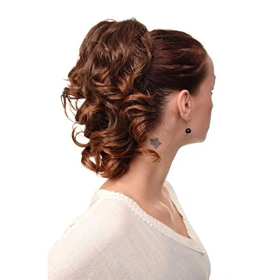 Abbildung von WIG ME UP JL 3023 4T30 Haarteil/Zopf gewellt halblang (35 cm) 1 Steckkamm + Gummizug Braun Rostbraun Mix