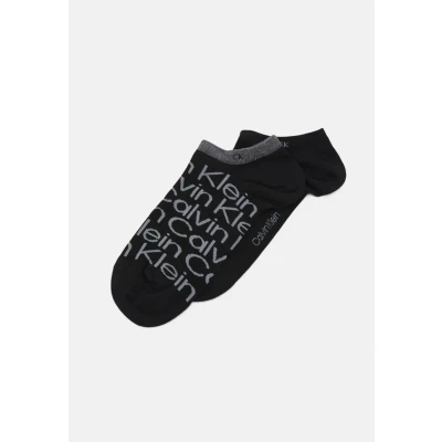 Abbildung von Calvin Klein Underwear Sneaker ALL OVER Print 2 PACK Füßlinge, Größe: 39 42, Black