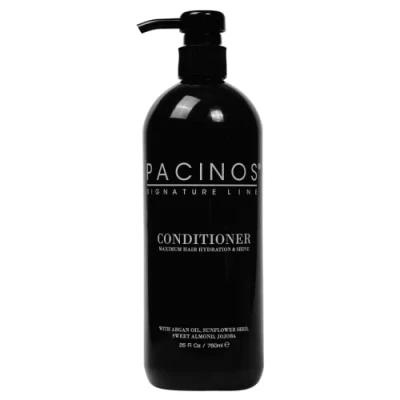 Abbildung von Pacinos Conditioner Moisturize &amp; Control Frizz Formel auf Wasserbasis Arganöl, Sonnenblumensamen, Süßmandel Jojobaöl