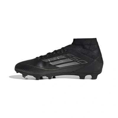 Abbildung von adidas Performance F50 League MID FG/MG Fußballschuh Nocken, Herren, Größe: 42, Core black/iron metallic/gold metallic Schuhe
