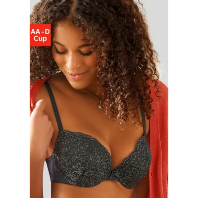 Abbildung von Vivance Push up BH, rundherum mit floraler Spitze, Dessous
