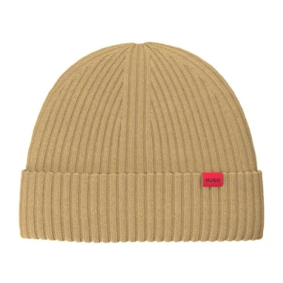 Abbildung von HUGO XOLA Unisex Mütze, Größe: One Size, Medium beige
