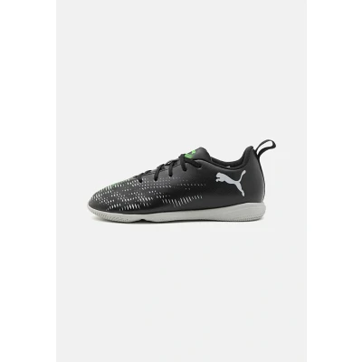 Abbildung von Puma Future 8 PLAY IT JR Unisex Fußballschuh Halle für Kinder, Größe: 32, Black/silver/fluo green Schuhe