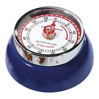Abbildung von Zassenhaus Speed Küchentimer aus Metall in der Farbe Navy, Maße: 7cm x 3cm, 071832
