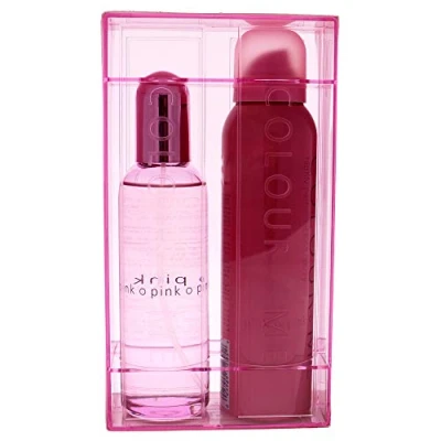 Abbildung von FÄRBE MICH RosaParfüm für Damen 100ml Eau de Parfüm &amp; 150 ml Körperspray TwinParfüm Geschenkset Luxusduft Set, Lang anhaltende Damenparfumsvon Milton Lloyd