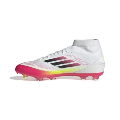 Abbildung von adidas Performance F50 League FG/MG Fußballschuh Nocken, Herren, Größe: 46, Footwear white/core black/solar yellow Schuhe