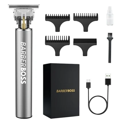 Abbildung von Barberboss Bartschneider Männer, Haarschneidemaschinen Schnurlose Haarschneider Clippers für Männer Haarschnitt, Detail Stoppeln Trimmer QR 2068