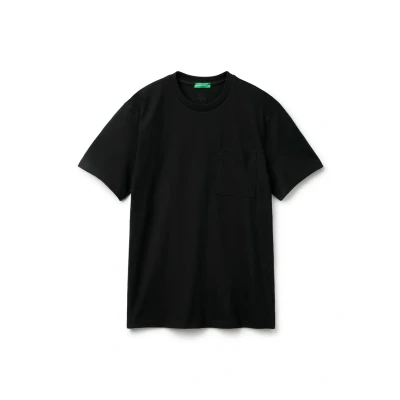 Abbildung von United Colors of Benetton WITH Pocket Tshirt basic, Herren, Größe: XXL, Black