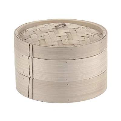 Abbildung von Paderno World Cuisine Bambus Dampfgarer Set, 29,5 cm