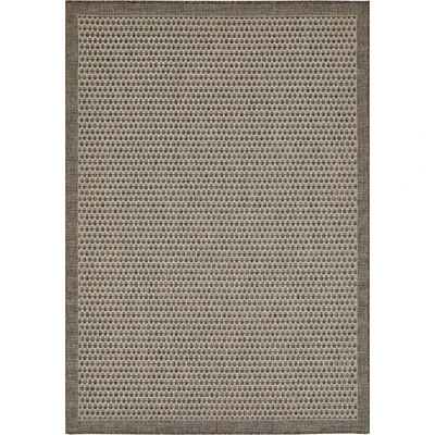 Abbildung von andiamo In und Outdoor Teppich wetterfest Savannah Wohnzimmer im schlichten Design auch einsetzbar als Küchenteppich, Balkon oder Schlafzimmer, 57 x 110 cm Braun