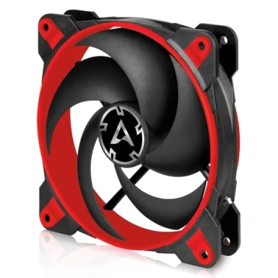 Abbildung von ARCTIC BioniX P120 PC Lüfter, 120 mm Gaming Gehäuselüfter, PWM PST Sharing Funktion, Optimiert für statischen Druck, Kühler, rpm synchron, 200 2100 Rot