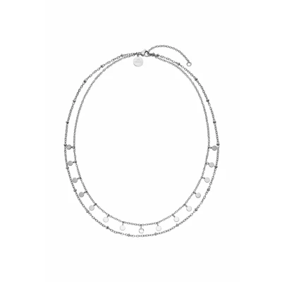 Abbildung von Purelei® Plain Kette Damen (Silber) Halskette aus langlebigem Edelstahl Wasserfeste 40 50 cm Länge verstellbar für deinen individuellen Look
