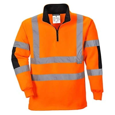 Abbildung von Portwest Xenon Rugby Shirt, Größe: 4XL, Farbe: Orange, B308ORR4XL