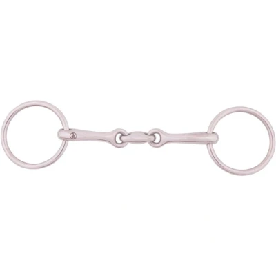 Abbildung von BR Unterlegtrense 13mm Dop. Gebr. Edelstahl 14cm
