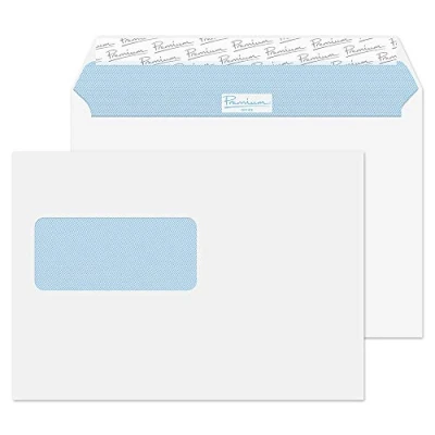 Abbildung von Blake Premium Office 34213W Briefumschlag Haftklebung Mit Fenster Ultra Weiß Wove C5 162 x 229 mm 120 g/m² 25 Stück