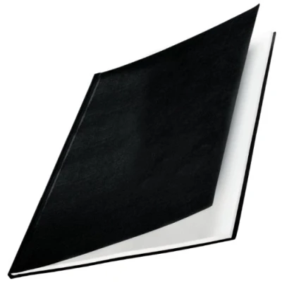 Abbildung von Leitz 73950095 Buchbindemappe impressBIND, Hard Cover, A4, 21 mm, 10 Stück, schwarz