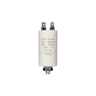 Abbildung von Fixapart 11003 Anlaufkondensator Betriebskondensator 3uF 3µF mit STECKER (Motorkondensator)