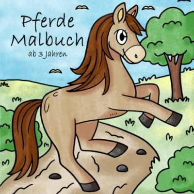 Abbildung von Pferde Malbuch ab 3 Jahren: das große Mandala mit wunderschönen Pferdemotiven zum Verlieben. Es ist perfekte Geschenk für Mädchen und Jungen.