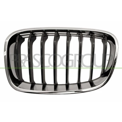 Abbildung von PRASCO BM1232024 Kühlergrill links verchromt schwarz BMW: 1 Hatchback