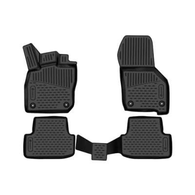 Abbildung von Element 3D Gummimatten Set passend für VW Golf 8 (VIII) 2019 &gt; HYBRID! 100% passgenaue Auto Fußmatten, Auto, Fussmatten Gummi