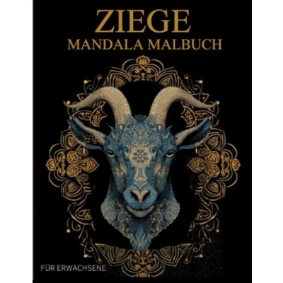 Abbildung von Ziege Malbuch für Erwachsene: Anti Stress Geschenke, Mandalas Stressabbau und Entspannung