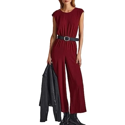 Abbildung von Pepe Jeans Fiska Jumpsuit, Damen, Größe: Medium, Burgundy red