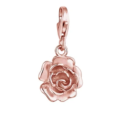 Abbildung von Nenalina Rosen Karabiner Charm Anhänger für Bettelarmband aus 925 Sterling Silber 0402821521