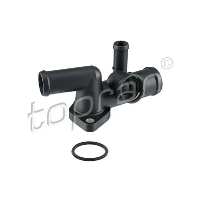Abbildung von TOPRAN 113 859 Flansch Kunststoff Zylinderkopf, stirnseitig, getriebeseitig mit Dichtring VOLKSWAGEN: Golf 4, 4 Variant, Bora Variant