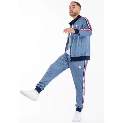 Abbildung von Lonsdale Gairsay SET Trainingsanzug, Herren, Größe: 3XL, Blue denim