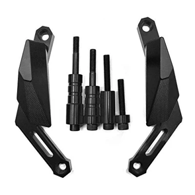 Abbildung von MT 09 XSR900 Motorrad Sturzpads Motor Schutz Rahmenschieberegler für 2013 2020 Tracer 2014 900GT 2018 2015 XSR900(Schwarz)