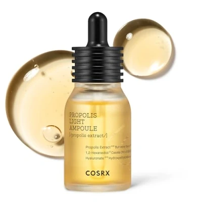 Abbildung von COSRX Full Fit Propolis Ampoule mit 83% Propolis, Koreanisches Glow Serum für strahlende und glatte Haut, ideal empfindliche feuchtigkeitsspendend hautregenerierend, Korean Skincare 30ml
